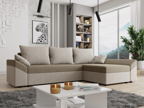 Rohová sedačka s funkcí spaní Peltata Lux, Barva: Kronos 07 5903211155512