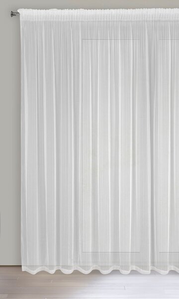 ZÁCLONA NA PÁSCE NOELIA 300X270 CM BÍLÁ