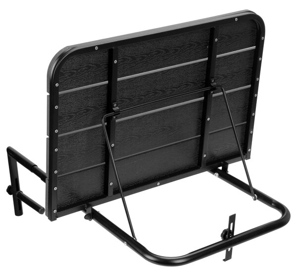 TZB Závěsný balkónový stůl Aretto 60 cm černý