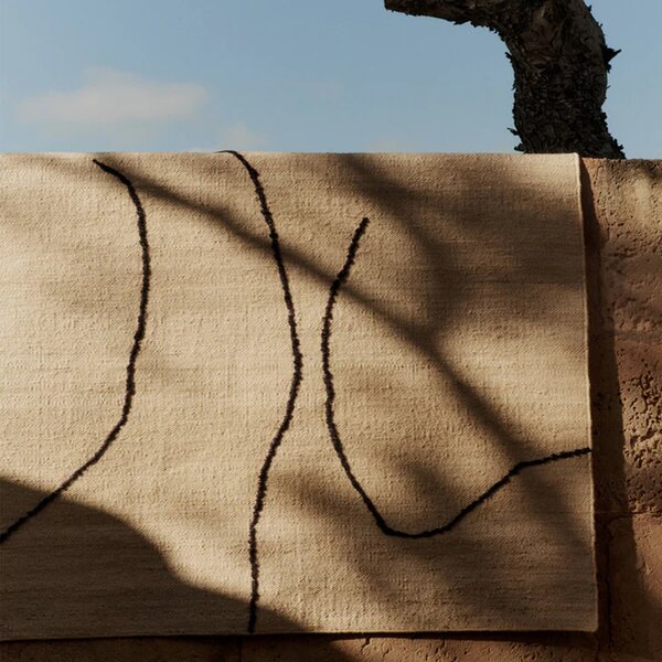 Ferm living designové zahradní koberce Gesso Jute (200 x 140 cm)
