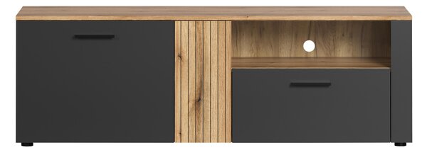 TV skříňka Esferas (grafit + dub evoke). Akce -23%