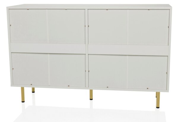 ŠIROKÁ KOMODA, bílá, 120/75/40 cm MID.YOU - Online Only komody, Online Only