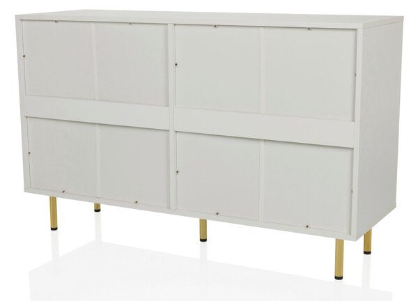 ŠIROKÁ KOMODA, bílá, 120/75/40 cm MID.YOU - Online Only komody, Online Only