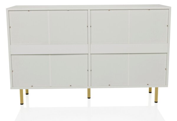 ŠIROKÁ KOMODA, bílá, 120/75/40 cm MID.YOU - Online Only komody, Online Only