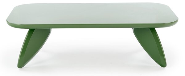 Obdélníkový konferenční stolek Lumis 120 cm - zelený