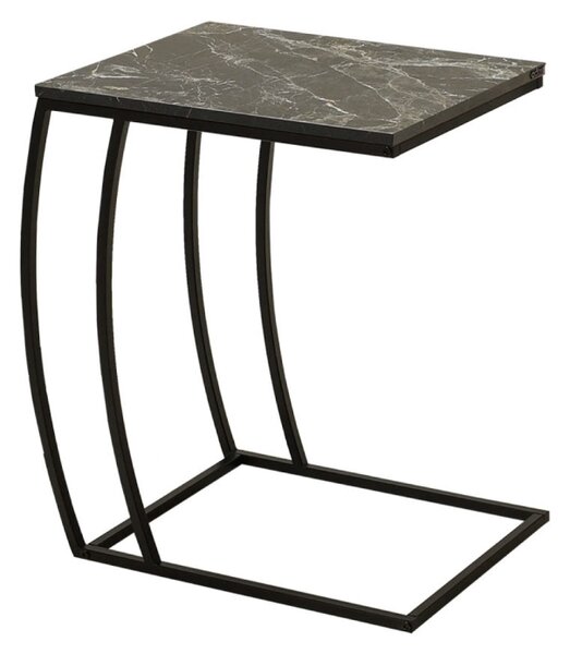 Přídavný stolek DOMITILLA, kovová konstrukce, mramor