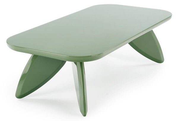 Obdélníkový konferenční stolek Lumis 120 cm - zelený