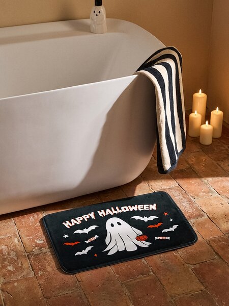 Sinsay - Koupelnová předložka s halloweenským motivem - černá
