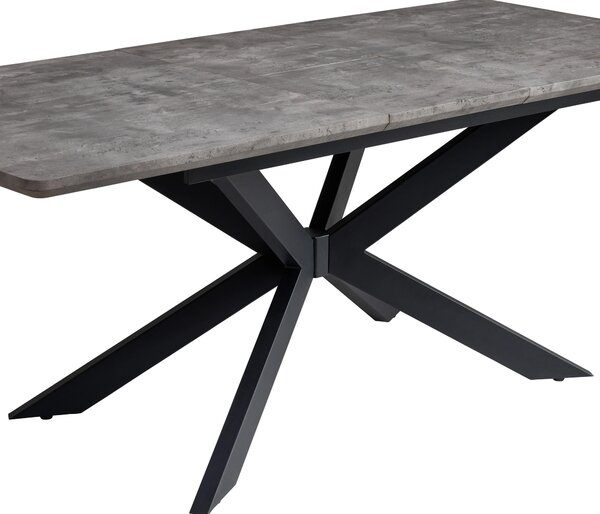 JÍDELNÍ STŮL, šedá, 160-200/90/76 cm P & B - Jídelní stoly, Online Only