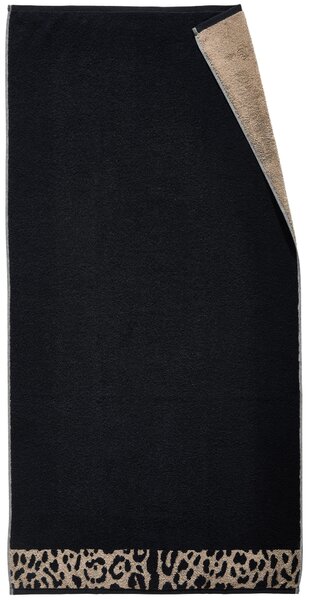 OSUŠKA DO SPRCHY, 70/140 cm, černá, béžová Dieter Knoll - Osušky