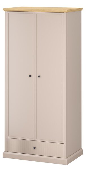 Šatní skříň Indices 1 (taupe + dub kamenný)