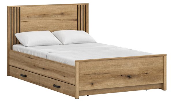 Jednolůžková postel 120 cm Hemos (dub evoke). Akce -23%