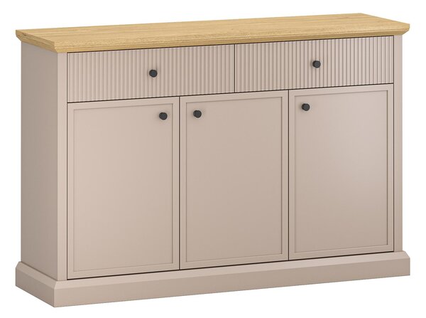 Komoda Indices 1 (taupe + dub kamenný)