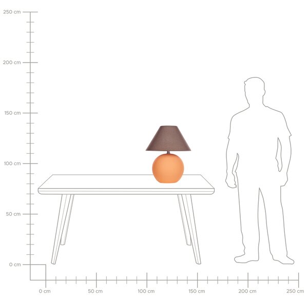 Stolní lampa LIMIA Keramika Oranžová