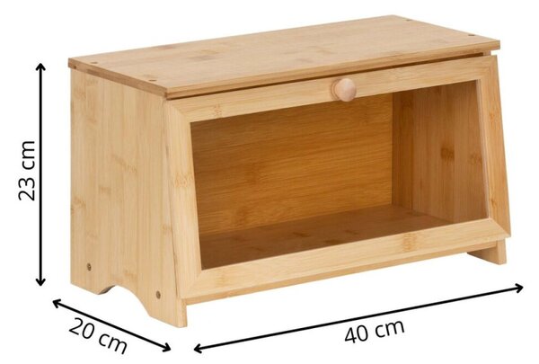 Dřevěný chlebník SPRINGOS KI0159 přírodní
