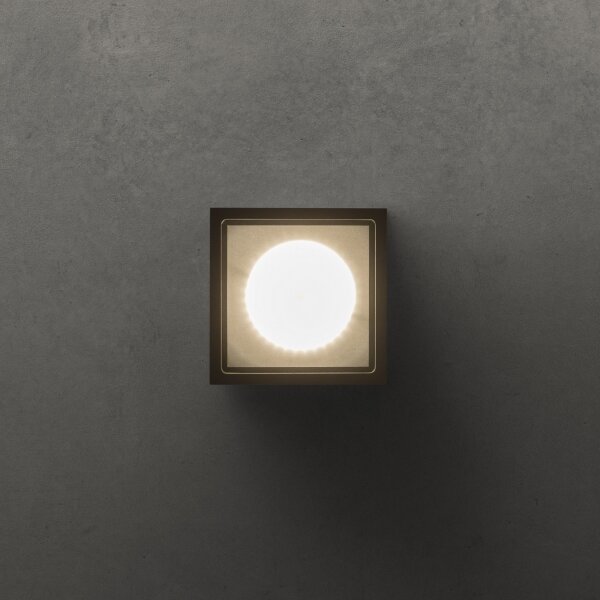 Ideal Lux - Venkovní bodové svítidlo TECHO 1xGU10/20W/230V 15x15 cm IP54 černá