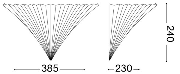 Ideal Lux - Nástěnné svítidlo SANTA 1xE14/40W/230V čirá