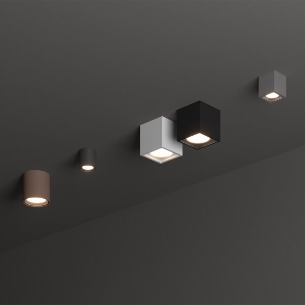 Ideal Lux - Venkovní bodové svítidlo TECHO 1xGU10/20W/230V 15x15 cm IP54 černá