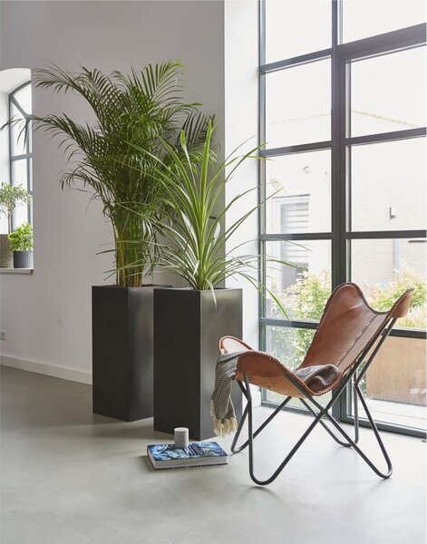 Truhlík Urban Smooth obdélníkový 36 x 79 cm černý