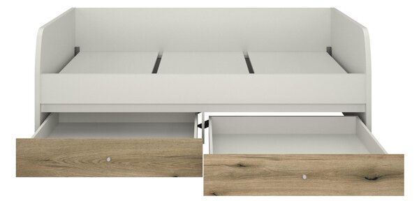 Jednolůžková postel 90 cm (válenda) Kodro (kašmír + dub evoke) (s roštem) (s úl. prostorem)