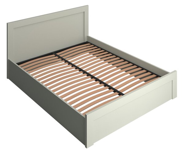 Manželská postel 160 cm Kodro (kašmír + dub evoke) (s roštem) (s úl. prostorem)