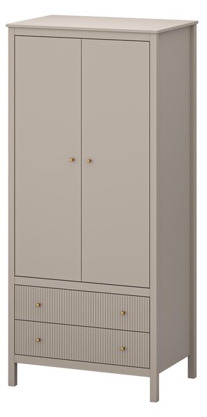 Šatní skříň Karankas (taupe). Akce -23%