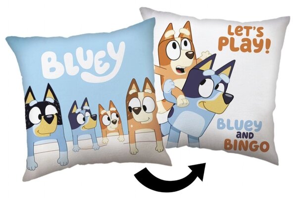 Jerry Fabrics Polštářek Bluey Lets Play 40x40 cm