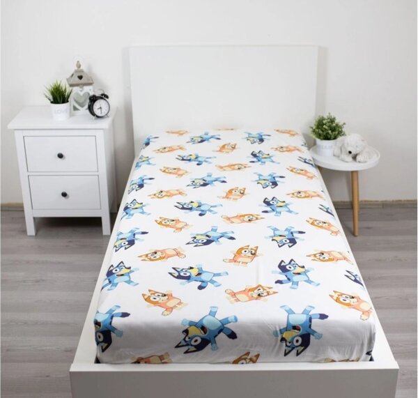 Jerry Fabrics Prostěradlo Bluey 061 90x200x25 cm