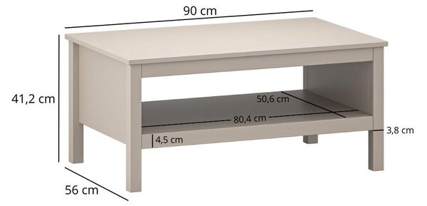 Konferenční stolek Karankas (taupe). Akce -23%