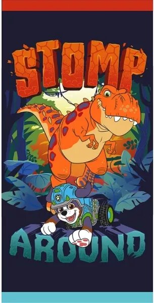 Carbotex osuška Tlapková Patrola Ve Světě Dinosaurů 70x140 cm
