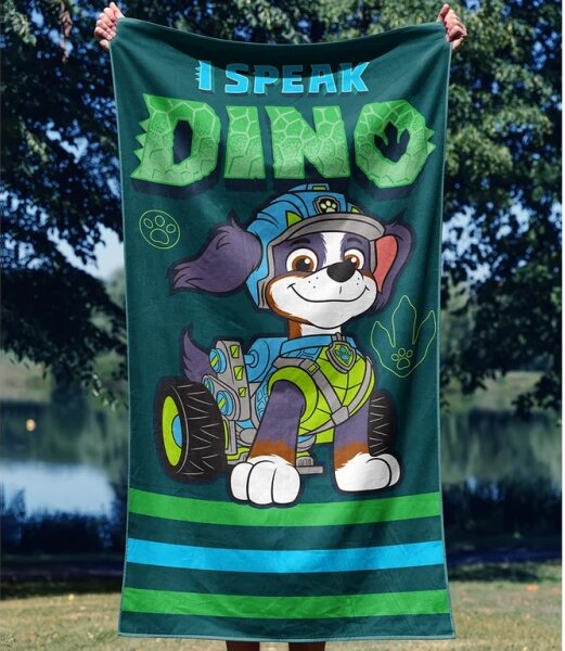 Carbotex osuška Tlapková Patrola Můj Kamarád Dino 70x140 cm