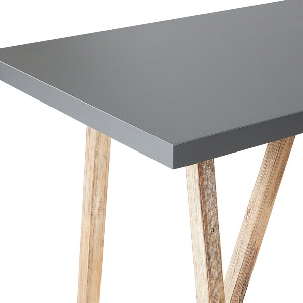 Zahradní barový stůl TALAMONE 140 cm 70 cm Šedá
