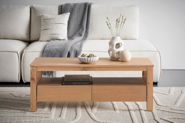 KONFERENČNÍ STOLEK, přírodní barvy, dřevo, kompozitní dřevo, 120/45/60 cm MID.YOU - Konferenční stolky, Online Only