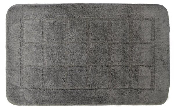 RIDDER - DELHI Koupelnová předložka 50x80cm s protiskluzem, 100% polyester, tmavě šedá 1712300