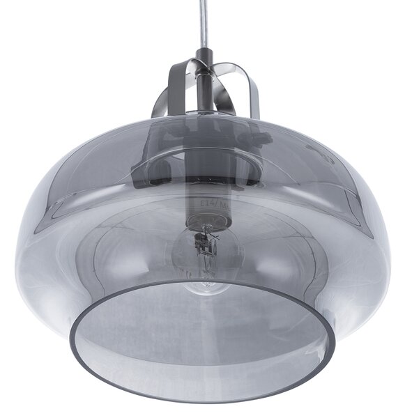 Závěsná lampa WILTZ Sklo Světle šedá