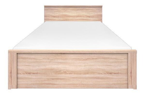 Manželská postel 140 cm Triciclo (dub sonoma). Akce -22%