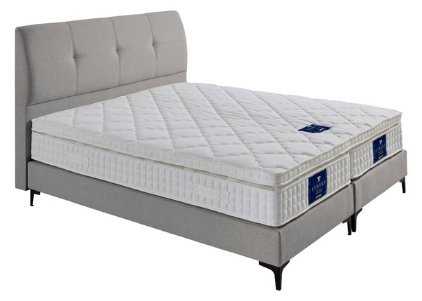 POSTEL BOXSPRING, 140/200 cm, šedá MID.YOU - Online Only postele, Online Only