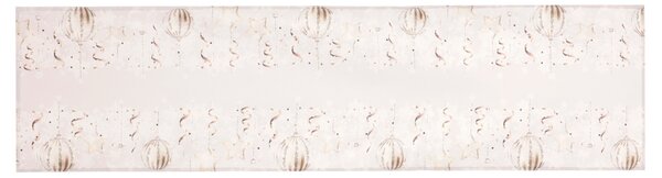 Běhoun s vánočním motivem - vánoční koule na šedivém podkladu, 40x150 cm,100 % polyester., 40 x 150 cm