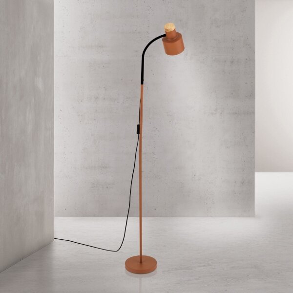Orion - Stojací lampa GILI 1xE27/40W/230V cihlová