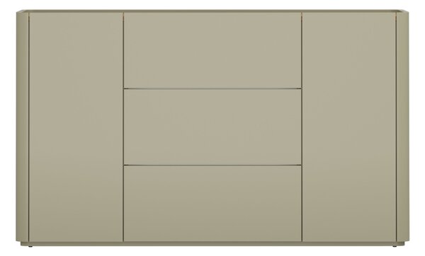 Komoda Elivo 150 cm se zásuvkami - eukalyptus / dub baltic dune