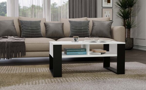 TP Living Konferenční stolek Lawa MODERN 2P bílý/černý
