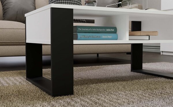 TP Living Konferenční stolek Lawa MODERN 2P bílý/černý