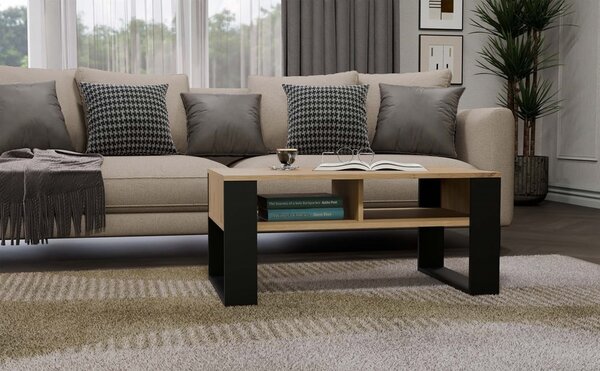 TP Living Konferenční stolek Lawa MODERN 2P dub artisan/černý