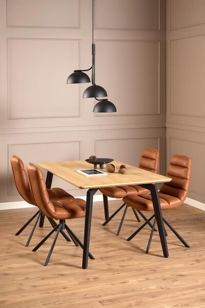 Actona Designová jídelní židle Milford hnědá
