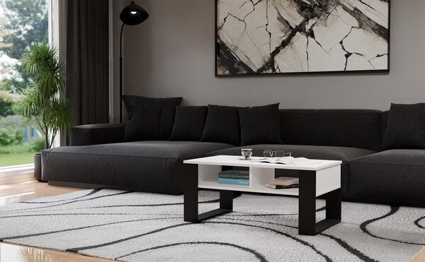 TP Living Konferenční stolek Lawa MODERN 2P bílý/černý