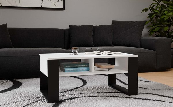 TP Living Konferenční stolek Lawa MODERN 2P bílý/černý