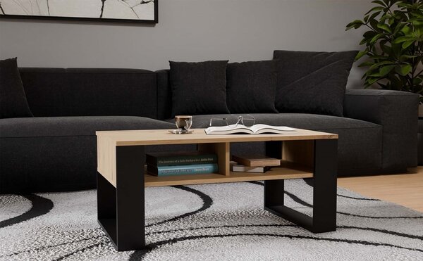 TP Living Konferenční stolek Lawa MODERN 2P dub artisan/černý