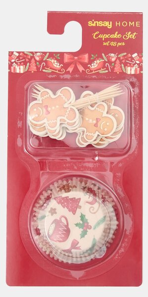Sinsay - Sada na cupcakes 48 ks - vícebarevná