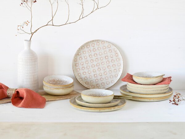 JÍDELNÍ SOUPRAVA 12dílnékamenina Creatable - Online Only nádobí, Online Only
