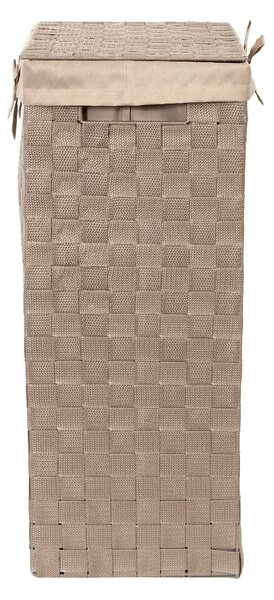 Koš na prádlo s víkem Compactor Stan, 55 L, 25 x 38 x 60 cm, hnědý